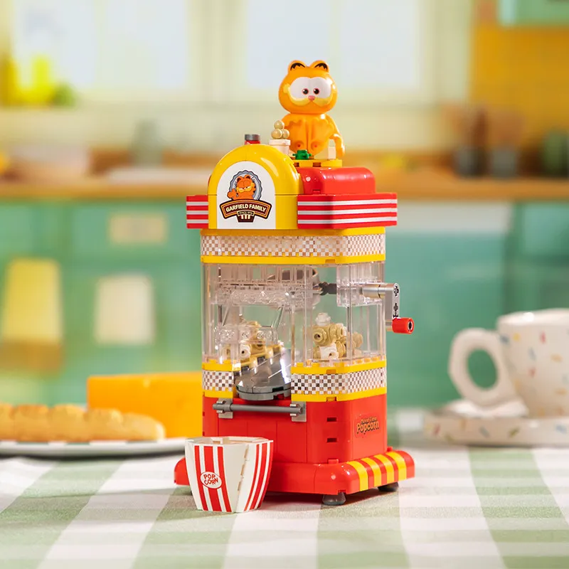 【 Puzzle Building Blocks 】 Garfield Cat Joint Fun Machine Series Puzzle Assembly Building Blocks Ornament Children's Gift