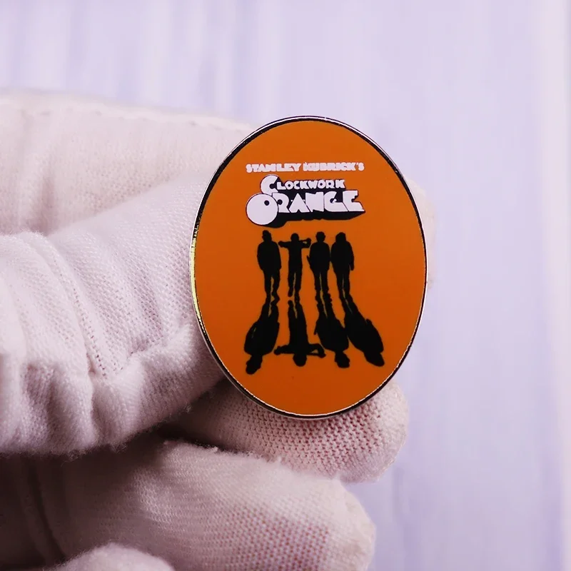 Clockwork Orange Enamel Pin Brooch Stanley Kubrick Badge Movie Fans Wonderful Addition