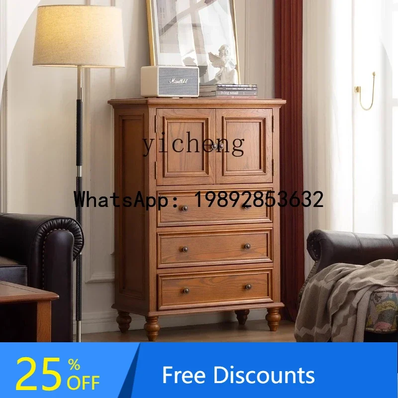 

Solid Wood Multifunctional Cabinet Living Room Drawer Storage Storage Cabinet Dining Room Kitchen Side Cabinet