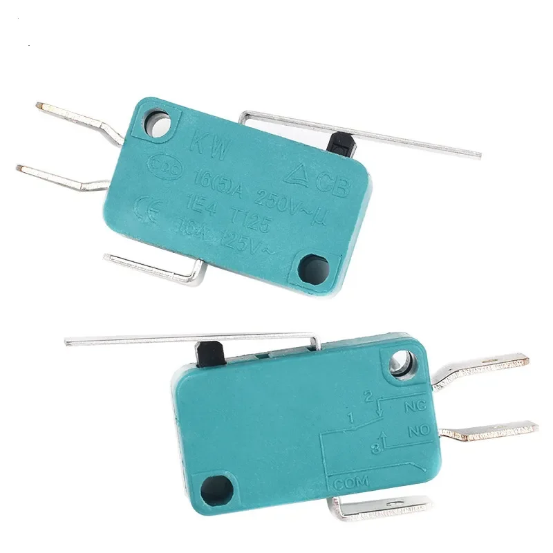 Limit Microswitch 5pcs 5A 250V 125V NO + NC + COM 6.3mm 3 Pins SPDT Micro Switch 28mm 52mm Arc Roller Lever Touch Switch