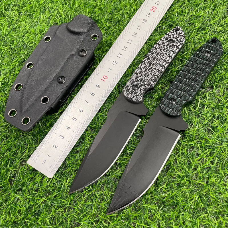 New outdoor straight knife camping fishing mountaineering high hardness sharp integrated keel collection knife