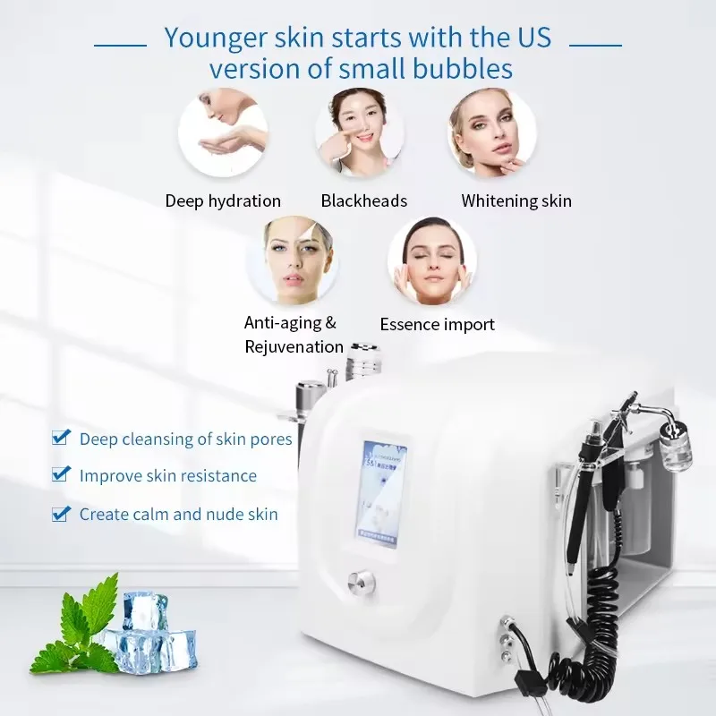 

2025 Hydro Dermabrasion Machine Aqua Jet Peel Water Oxygen Facial Cleaning Microdermabrasion Beauty Machine