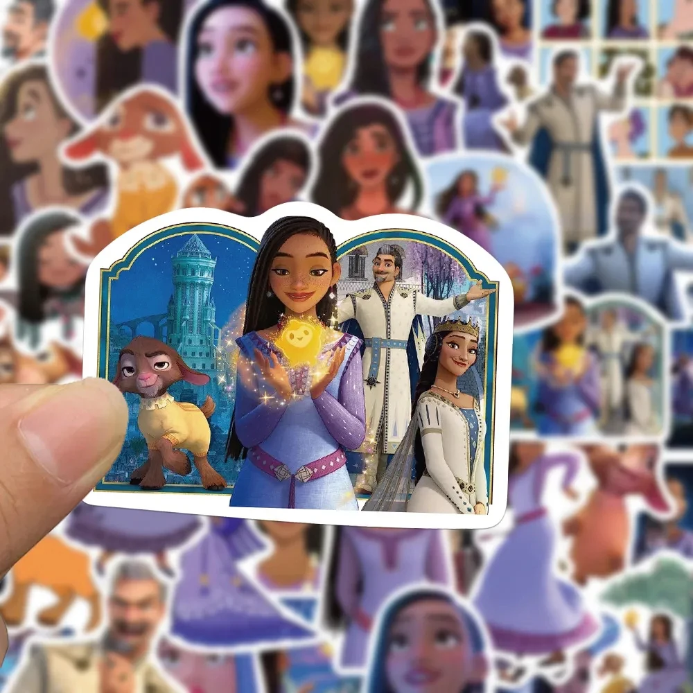 10/30/50pcs Disney Movie Wish Stickers Cute Asha Cartoon Girl Decals Kids Toy Phone Water Bottle Notebook Funny Graffiti Sticker