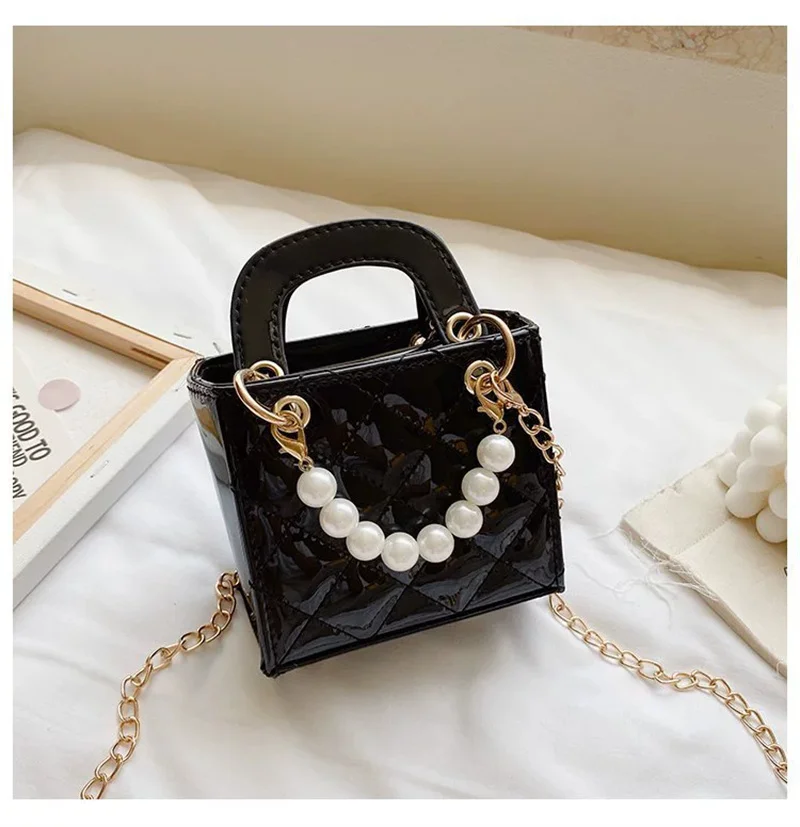 Child Bags Single Shoulder Bags High Quality Handbags Baby Bags New Fashion Kids Girls Crossbody Bags White/Black/Pink/Silver