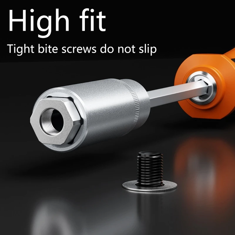 1/4 Inch Drive Deep Hole Socket Wrench 4-14mm Nut Driver for Electric Tools - Precision Wrench Set for Home Auto Repair