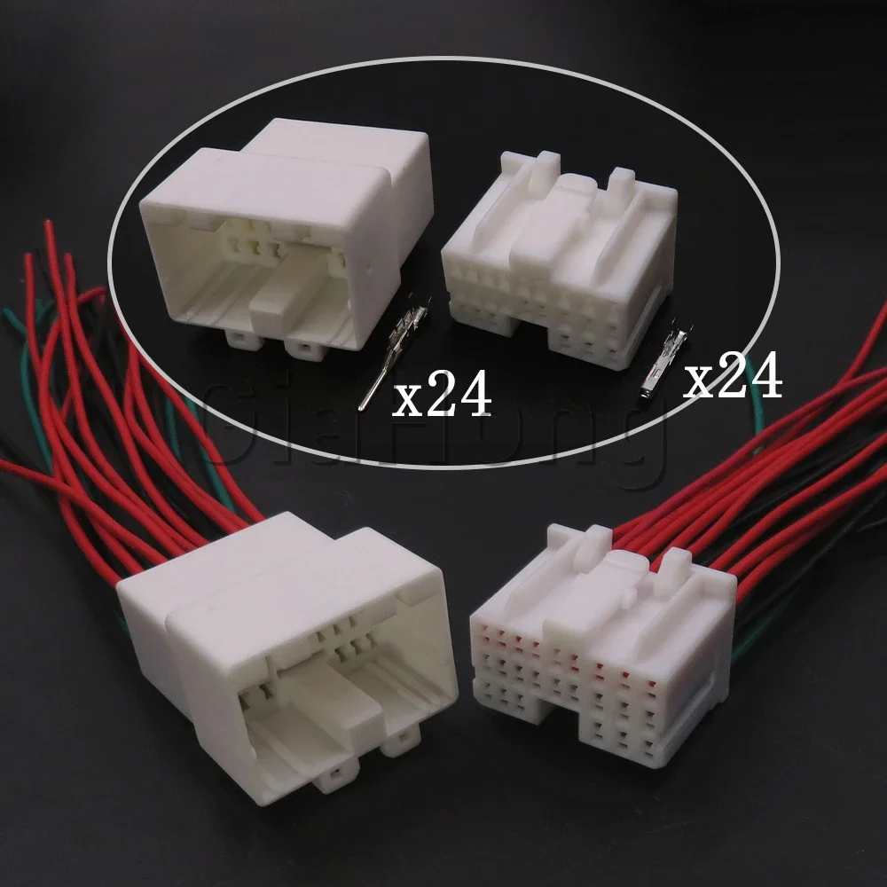 1 Set 24 Ways 316371-1 AC Assembly Automobile Gearbox Electric Wire Socket For Nissan Engine Wave Box Computer Board