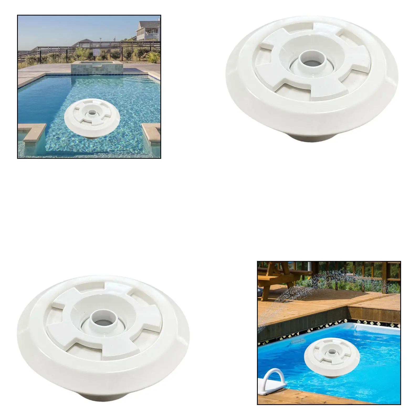 Swimming Pool Massage Nozzle 360° Rotatable Draining Universal Pool Return SPA Accessory