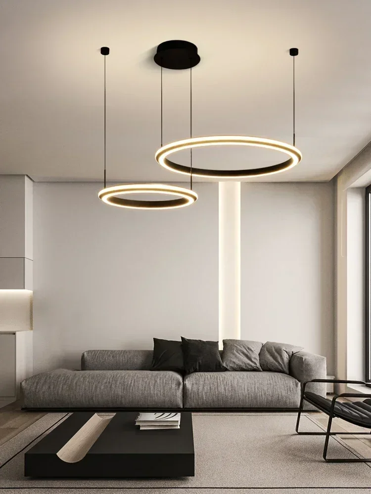 Living room chandelier Modern light Minimal ring light Modern luxury restaurant Bedroom light Ceiling chandelier