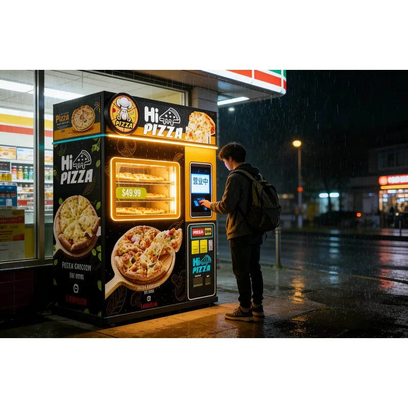 Fresh Hot Pizza Vending Machine Pizza Making Machine Outdoor Automatic Food Vending Machine Best Seller 24/7