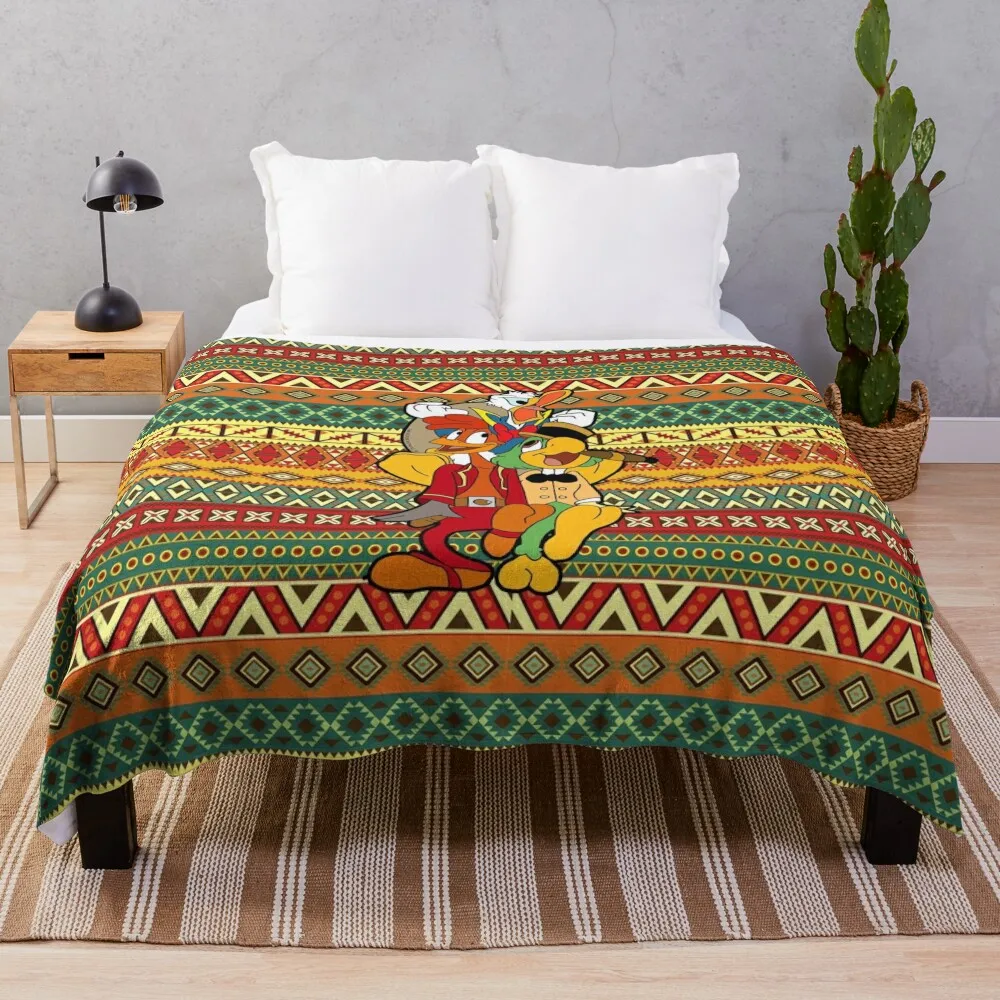 

The 3 Caballeros Striped Design Throw Blanket Summer Bedding Blankets Soft Big Blanket Fluffy Soft Blankets