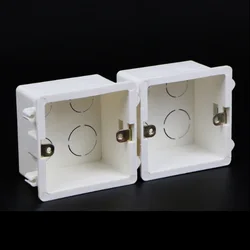 4pcs LIVOLO External Mounting Dark Box Wall Switch Socket Cassette 86mm Mount PVC Box, Cassette for Electrical Accessories