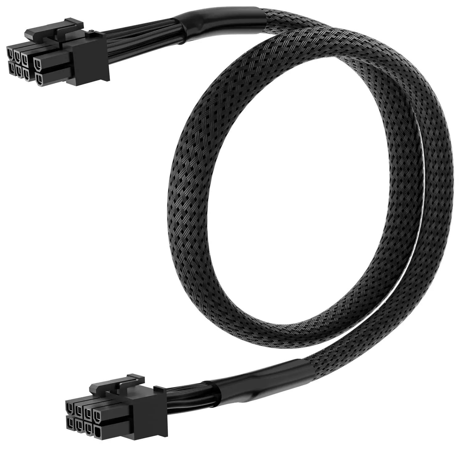 18AWG PCIe 8 Pin Port to PCIe 8 Pin (6+2) Male Power Adapter Sleeved Cable for Seasonic FOCUS+ Series PSUs to Graphics