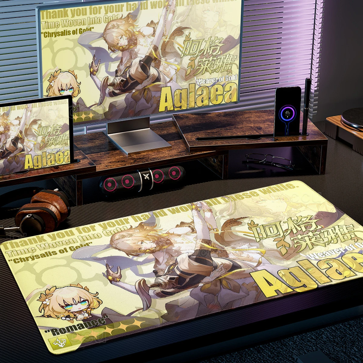 

Mouse Pads Honkai Star Rail Aesthetics Anime Girl Anaxagoras Hysilens Desk Mat Computer Keyboard Mats Non-slip Rubber Table Pads