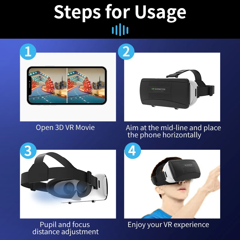 VR Glasses 3D Headset Virtual Reality Helmet Cell Phone Goggle Devices Viar Lenses Smartphone Smart VR Game Video Controller Set