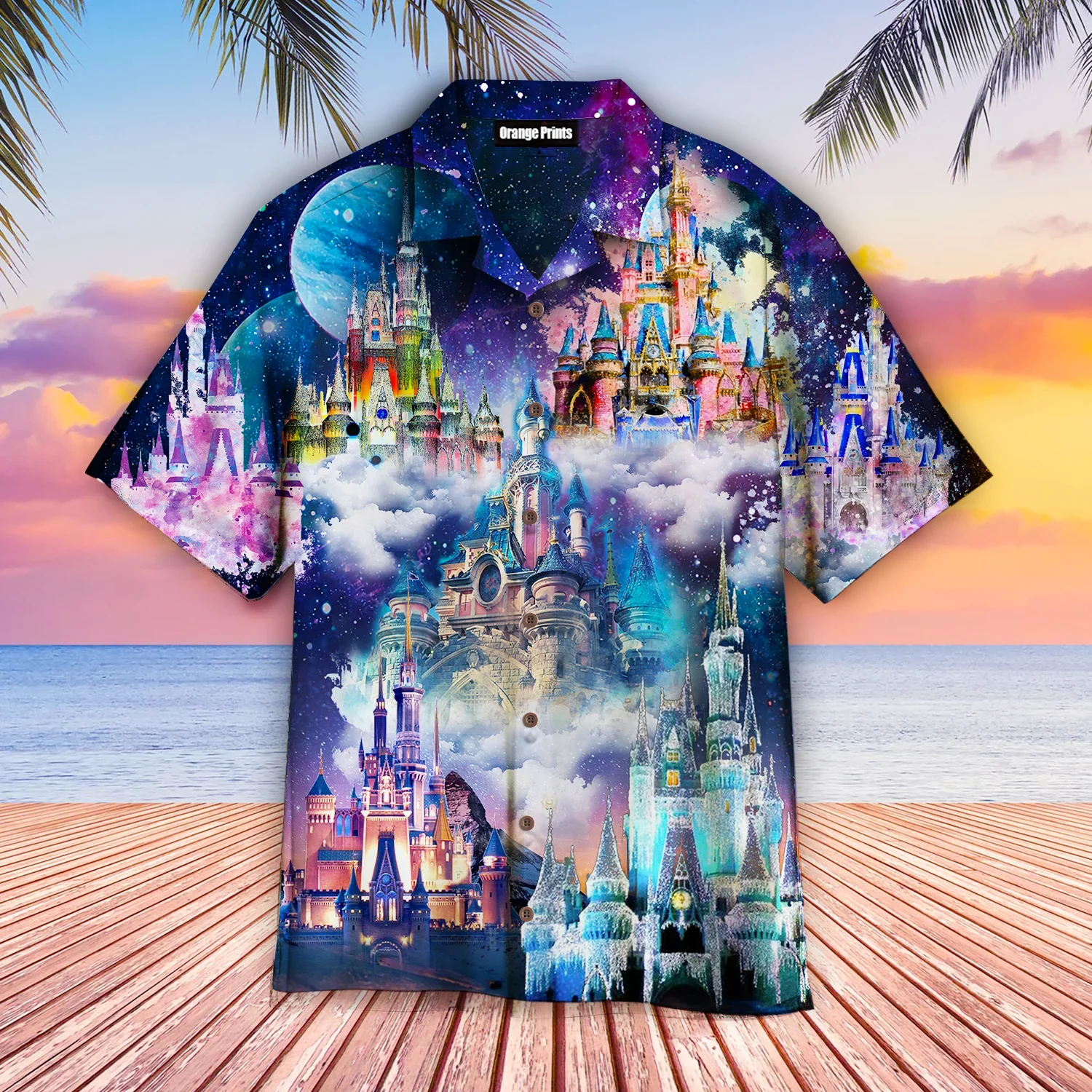 Magical 50th Anniversary Hawaiian Shirt Disney Magic Castle Hawaiian Shirt Men Women Short Sleeve Shirts Mickey Hawaiian Shirt