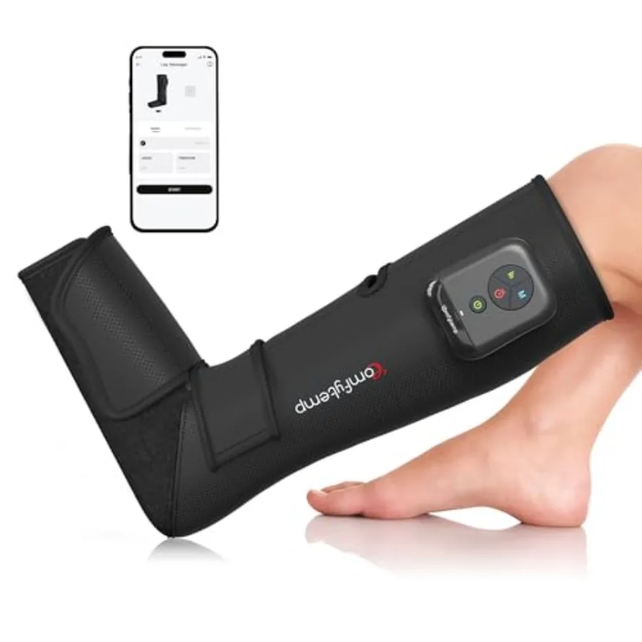 

Беспроводной компрессионный массажер для ног K1011 для улучшения кровообращения и снятия боли, портативный массажный ботинок для стоп и икр, черный, идеальный вариант