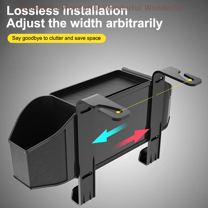 

Multi-purpose 1PC Car Backseat Organizer, Hanging Style with Built-in Non-slip Cup Holder and Universal Fit Tissue Box.
