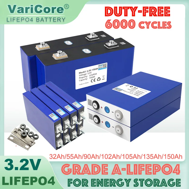 4x3,2 v 310Ah 280Ah 340ah 320AH 105ah Lifepo4 batería litio hierro fosfato célula Solar 12v 24v 36v fuera de la red viento Solar libre de impuestos