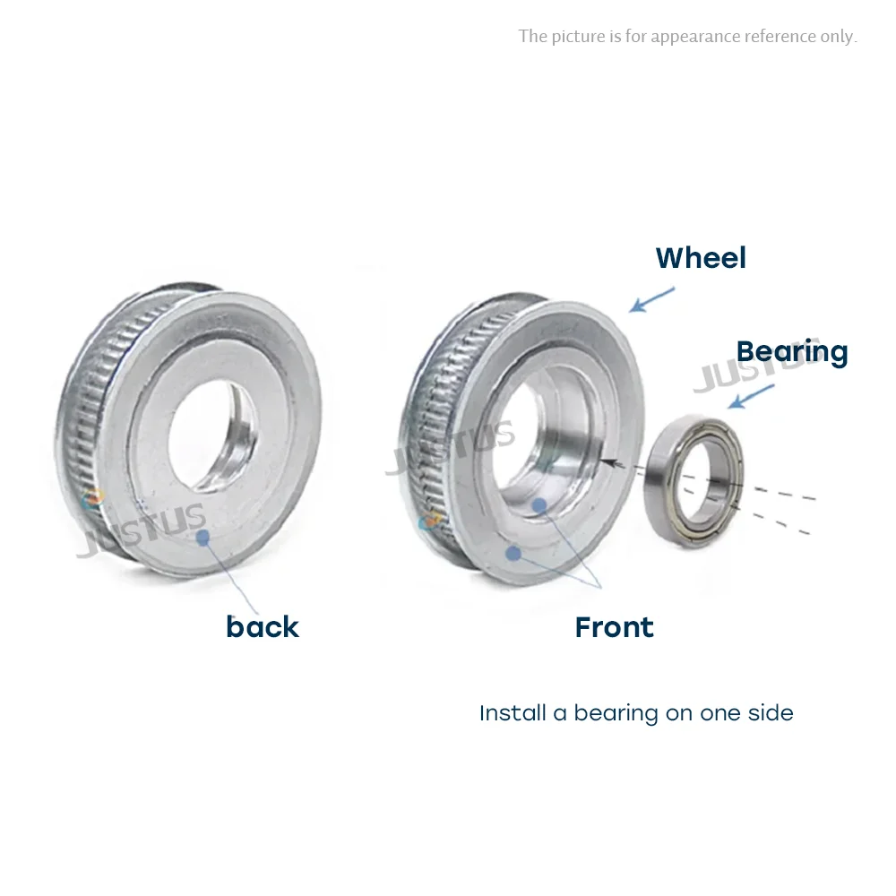 Idler Type 30T/32T/36 Teeth HTD 5M Timing Pulley Bore 5/6/7/8/10/12/15mm for 10/15/20/25mm Width Belt Used In Linear Pulley 5GT