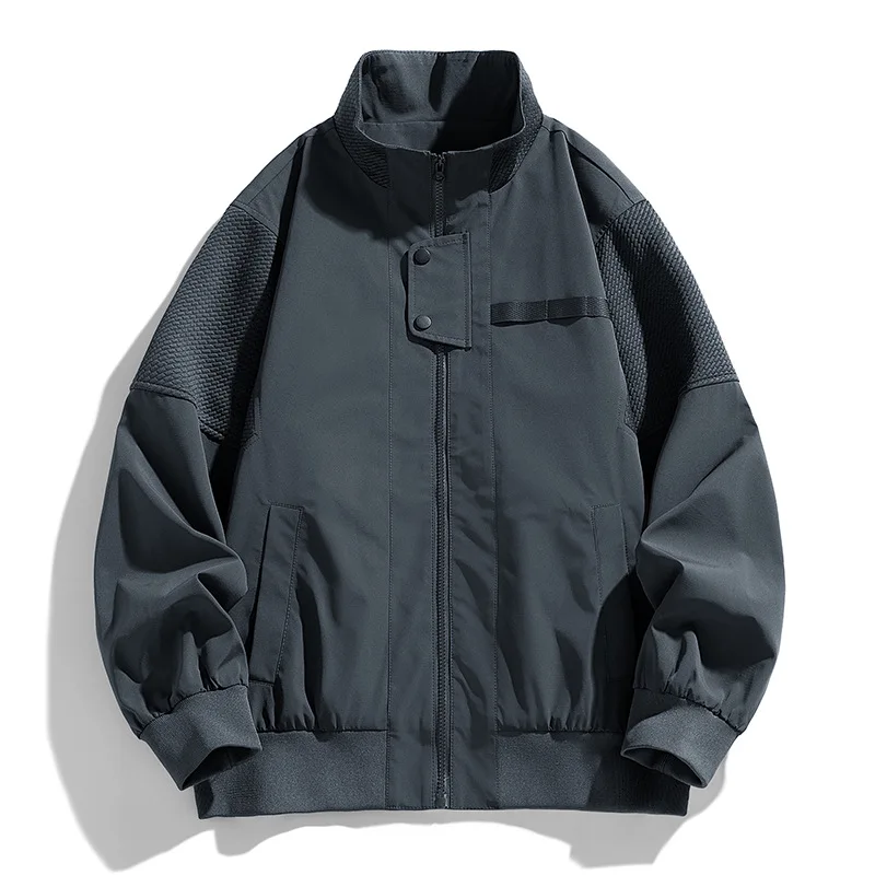 Spring Autumn Multi-pocket Cargo Jacket Men 8XL Plus Size Jackets Coats Fashion Casual Windbreaker Stand Collar Camp Jacket Male