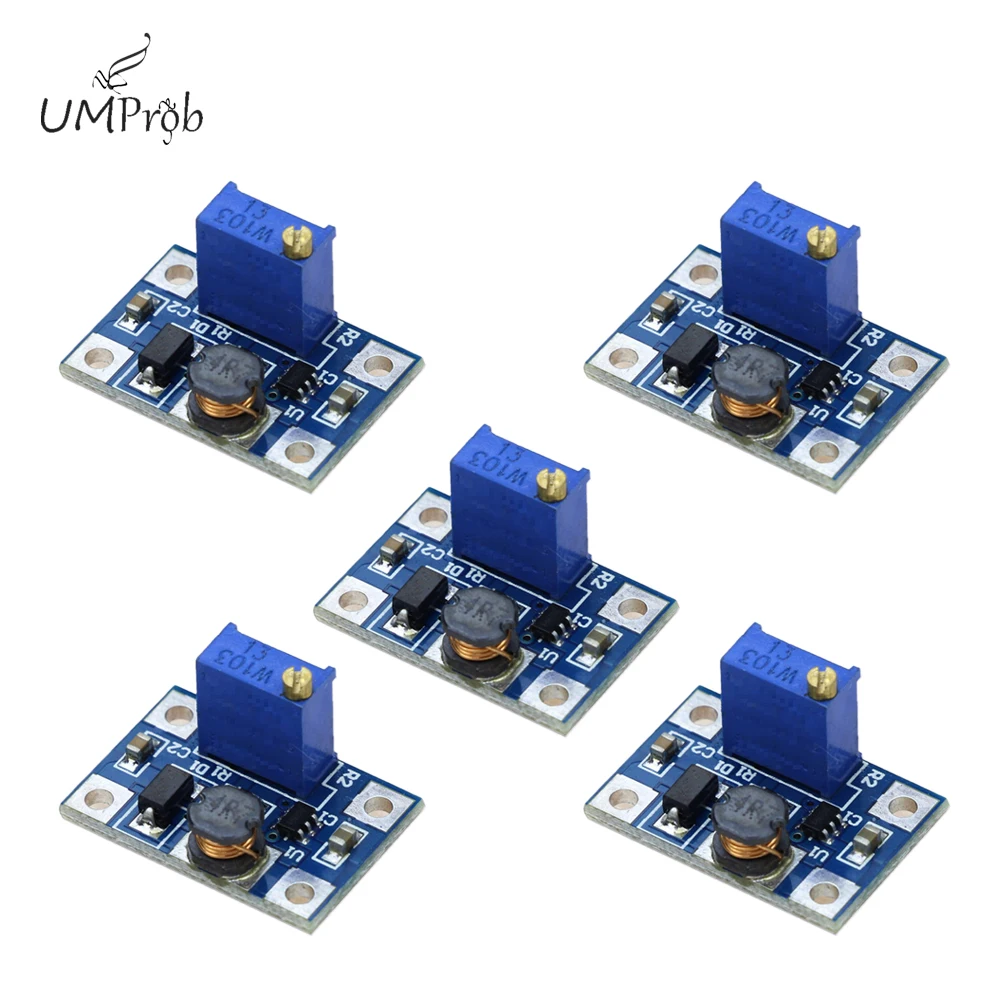 1/5/10PCS  2-24V to 2-28V 2A DC-DC SX1308 Step-UP Adjustable Power Module Step Up Boost Converter for DIY Kit