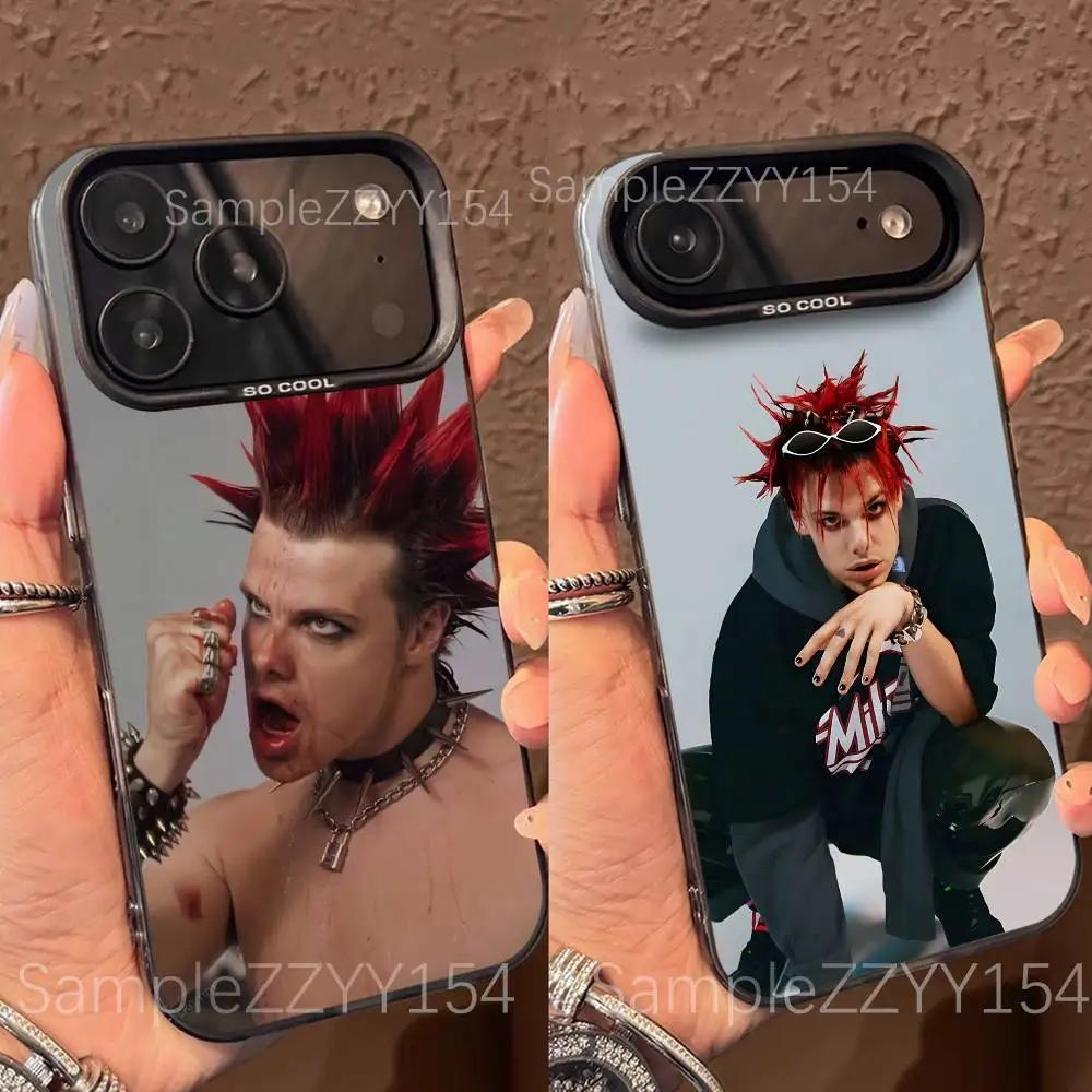 

Y-Yungblud Idols Phone Case For IPhone 15,16,17,13,14,11,12,Pro,Max,Plus,E,Air,Mini Gray Matte Shockproof IMD Cover