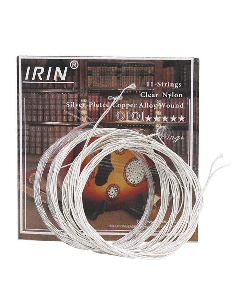 White Oud Strings Transparent Nylon Light String Silver Plated Copper Alloy Wrapped Strings String Accessories