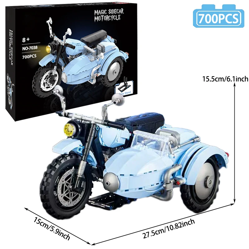 

Серия Ideas Magic Motorcycle Building Block Creative Expert Magic World Мотоцикл Модель автомобиля Кирпичи Игрушки для детей Рождественский подарок MOC