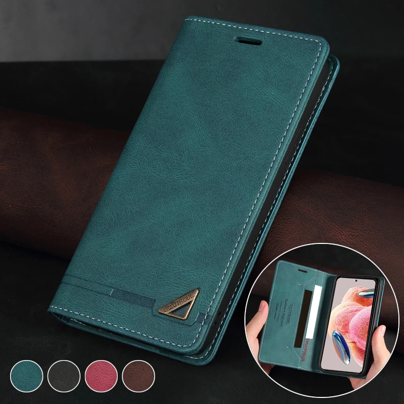 

Wallet Anti-theft Brush Photo Frame Leather Cover For Xiaomi Redmi 13C 12C 10C 9A 9C 9T Note 12S 12 Pro Plus 11S 10S 9S 8T 7 Pro