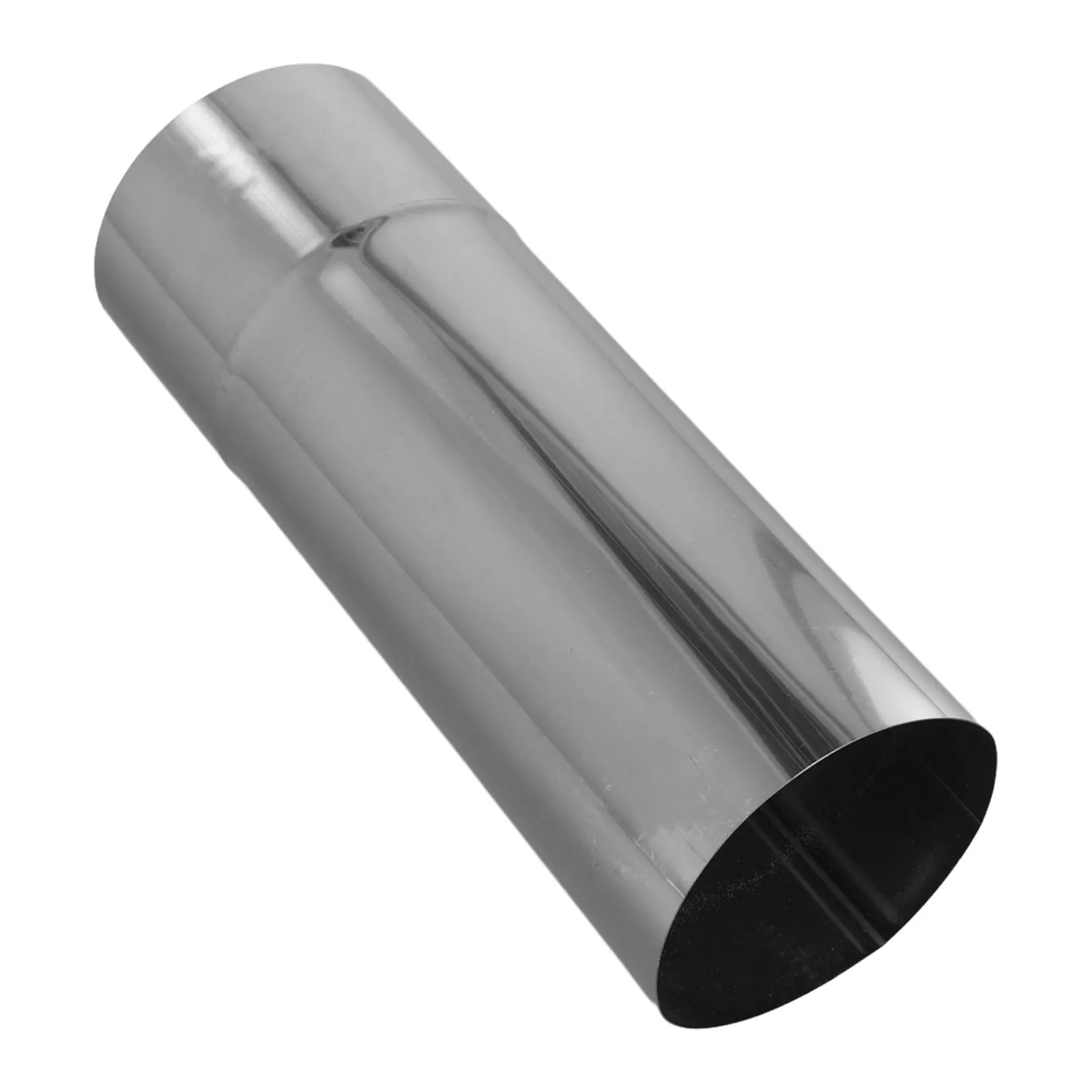 Tubo de chimenea de acero inoxidable, revestimiento de chimenea, tubo de estufa de combustión múltiple, Ø7-10cm, 0,2-0,5 m para una transferencia de calor eficiente, 1 ud.