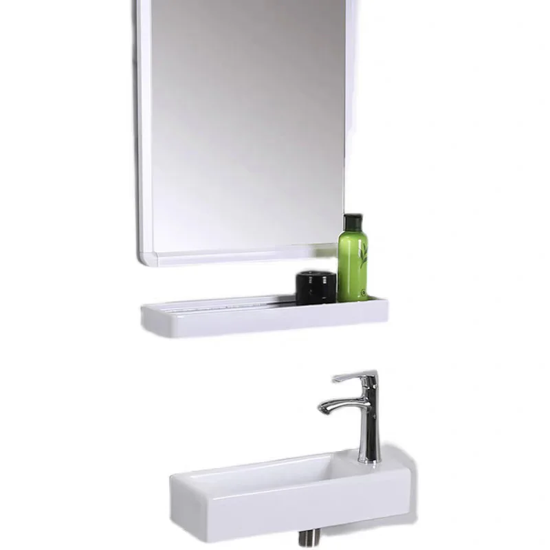 Small Size Mini Tabletop Basin Washbasin Wall Mounted Washbasin Small Wall Mounted Basin Extremely Narrow and Slender