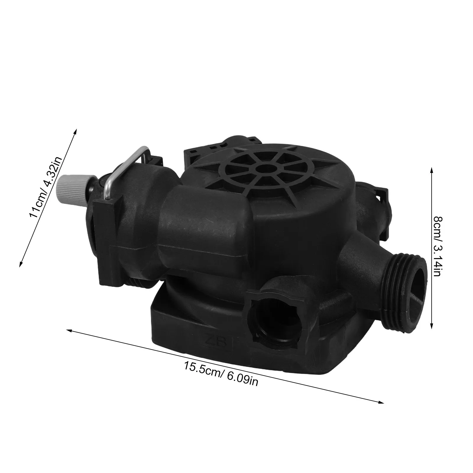 Pump Housing for Boiler Brass Boiler Pump Shell Pre Installed Air Vent Gas Wall Hung Heating System Replacement Part