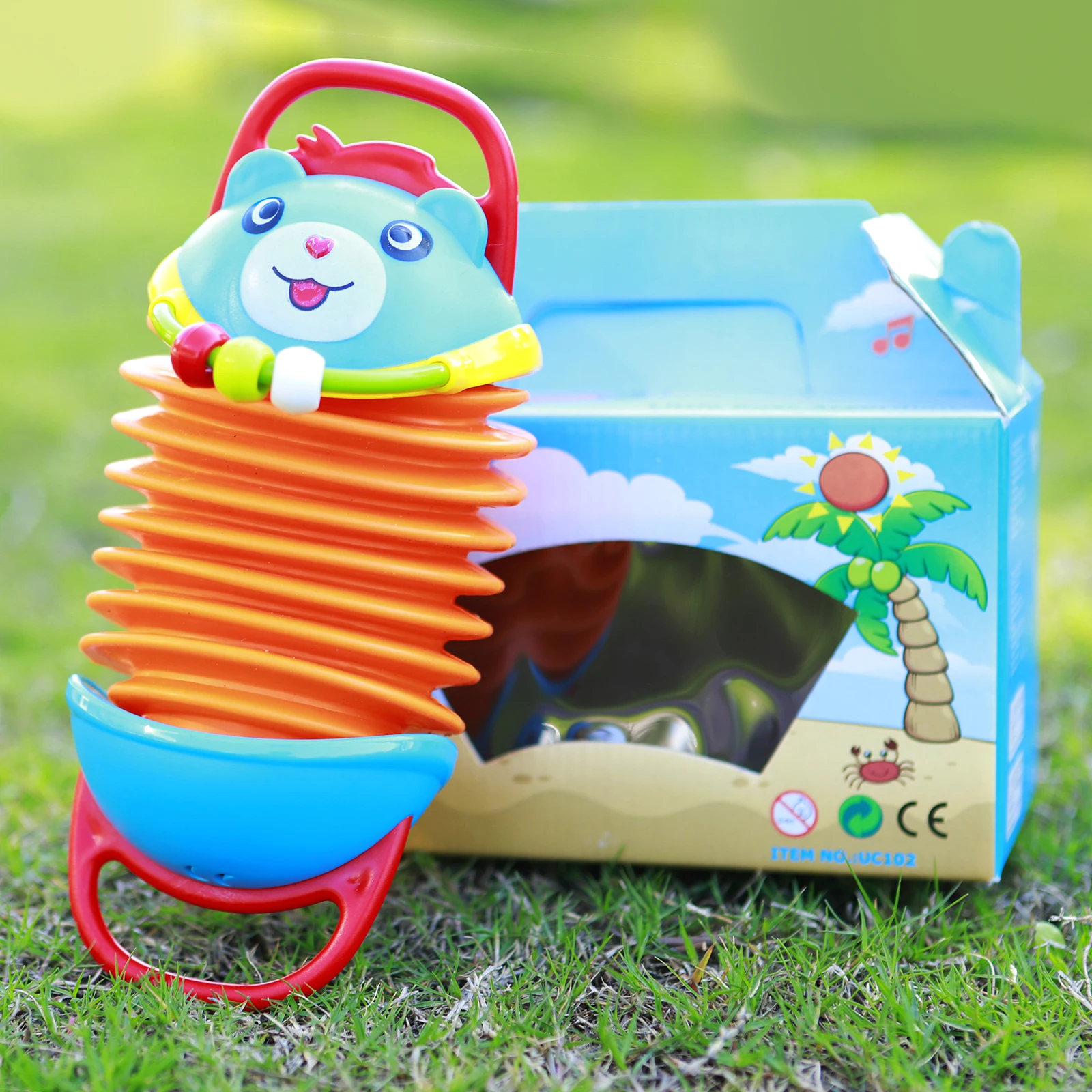 Orff Kids Musical Instrument Accordion Toys Mini Orange Little Bear Accordion Baby Early Education Toys Music Enlightenment