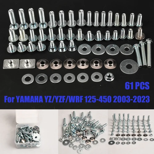 Juego de tornillos y tornillos para guardabarros de carenado de motocicletas, para YAMAHA YZ 85 125 250 450 YZ250F YZ450F 250FX 450FX WR250F WR450F YZ125 YZ250