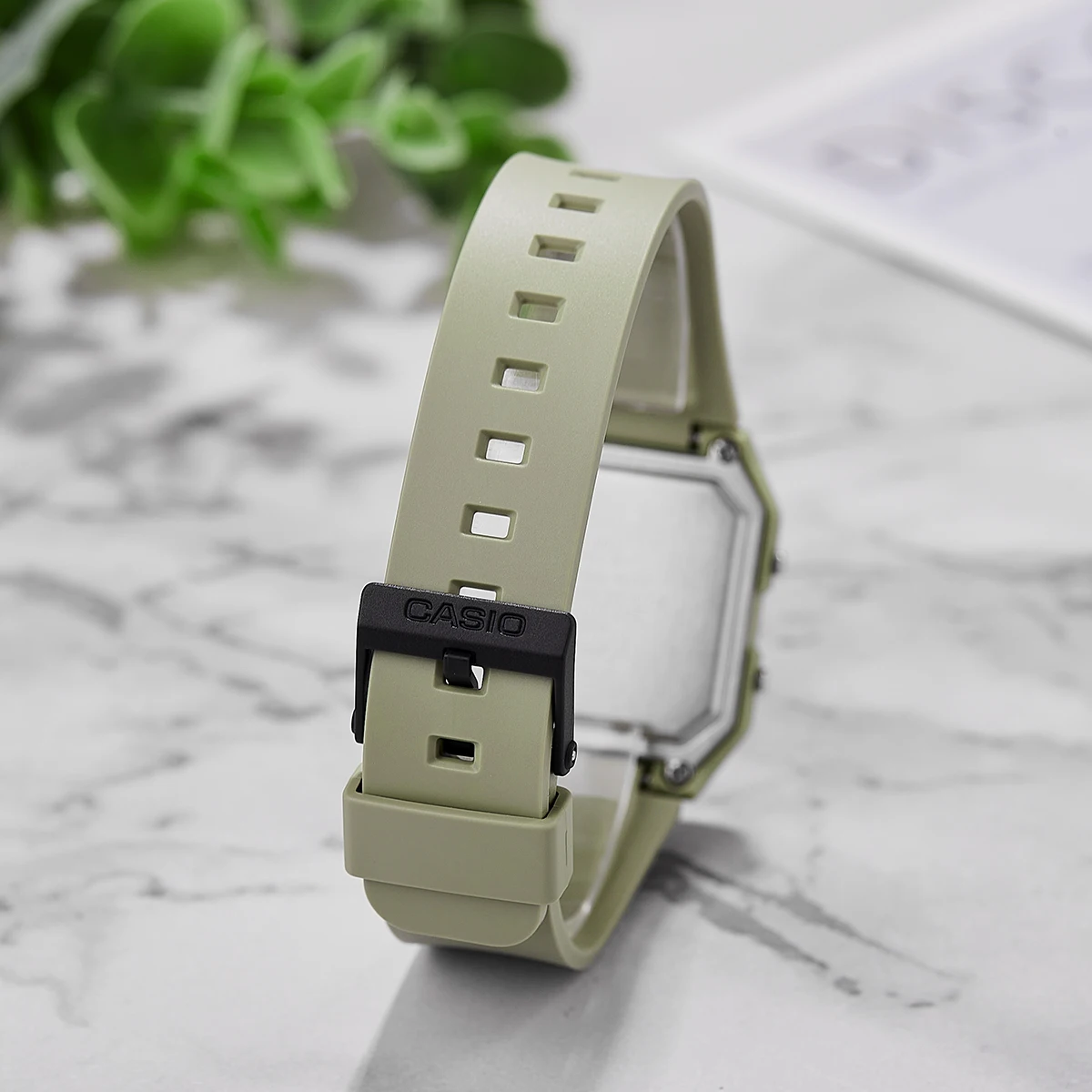 ساعة كاسيو كلاسيكية مربعة للجنسين متعددة الألوان كاجوال بشاشة إلكترونية LED LF-20W-3A/5A