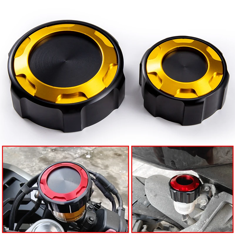 

For Yamaha R6 R1 R7 YZF-R1 R6 R7 MT09 Tracer 9 gt 2021-2024 Front and rear brake fluid cap filler port protection accessories