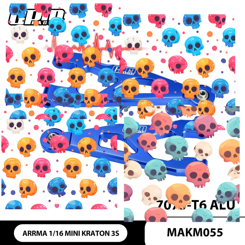 

GPM 7075 Alloy Front Lower Suspension Arms For ARRMA 1/16 Mini Kraton 3S ARA2674 MAKM055