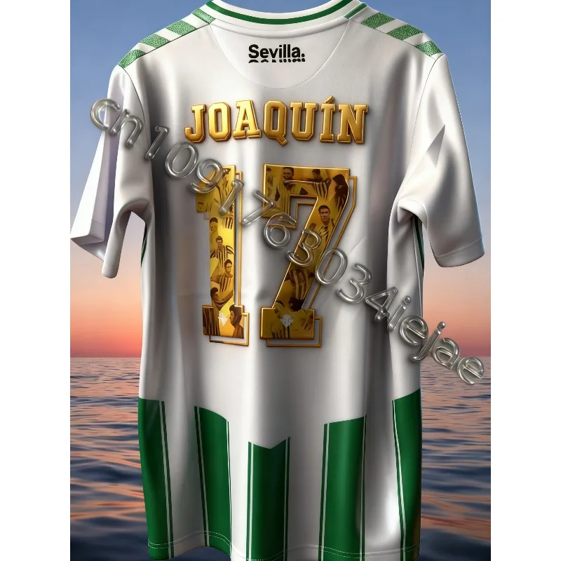 Betis Retro Jersey Men's and Women's Outdoor Casual T-shirt Comfortable for Adults and Children 3D Printing