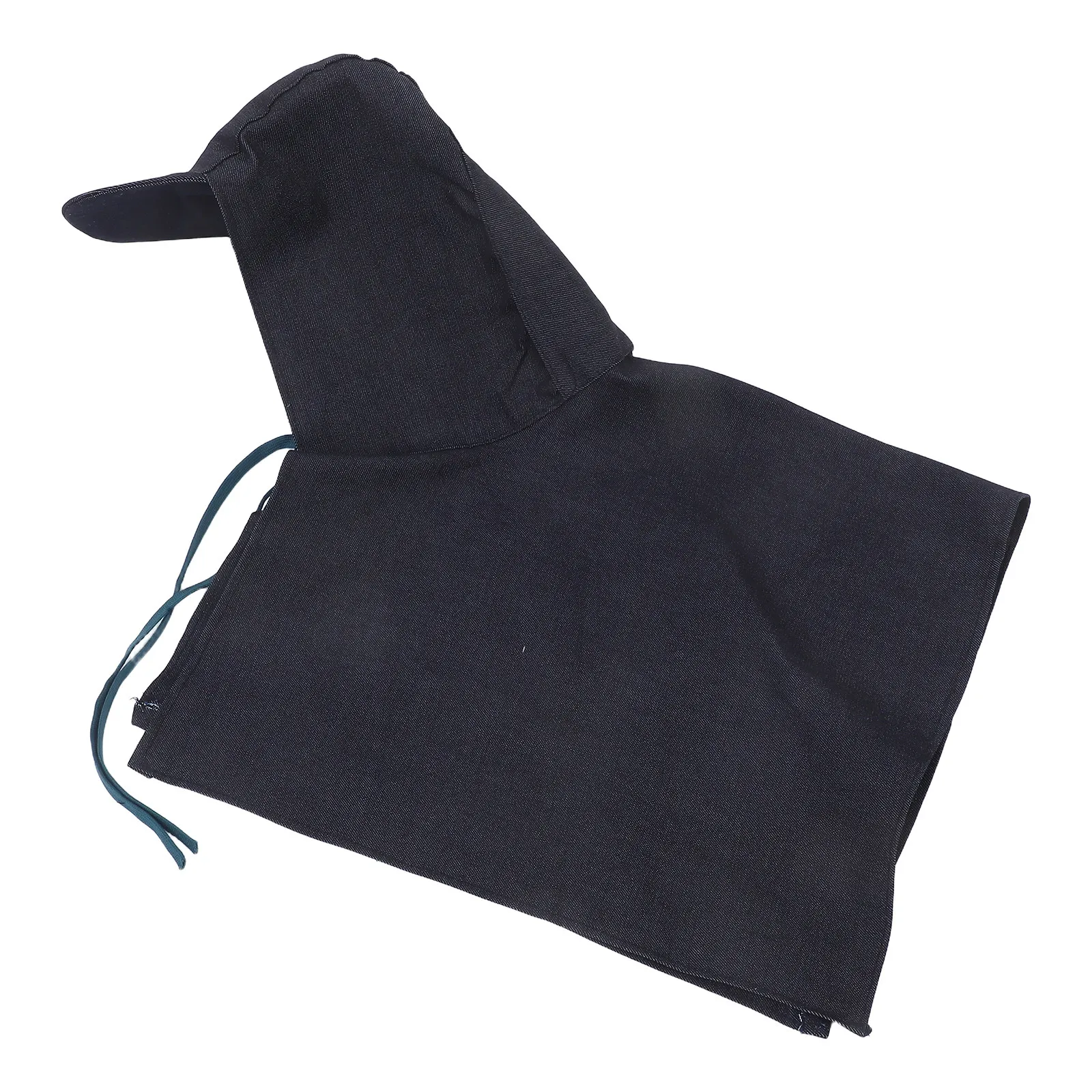 

3Pcs Denim Safety Hat Neck Cover Extended Coverage Breathable Fabric Sun Shade Windproof Protective Cape for Outdoor Work Hard