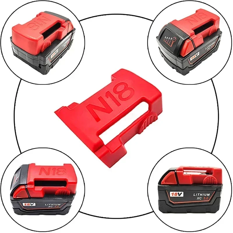 5 PCS for 48-11-1850 18V Mounting Covers Battery Mounts for Milwaukee/Makita Battery Clips Suspension Brackets Battery Storage