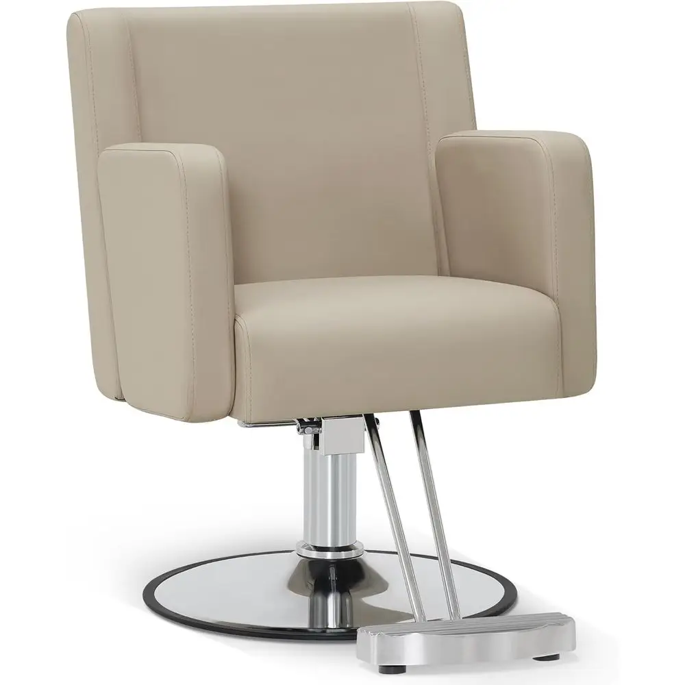 

360° Swivel Ergonomic Styling Chair for Salons and Home Use, Creamy White