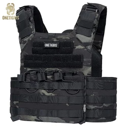 ONETIGRIS Taktik TBM Yelek Hızlı Bırakma Yelek MOLLE Airsoft Yelekler Ayarlanabilir Açık Avcılık CS Oyun Plaka Taşıyıcı Savaş Yelekleri