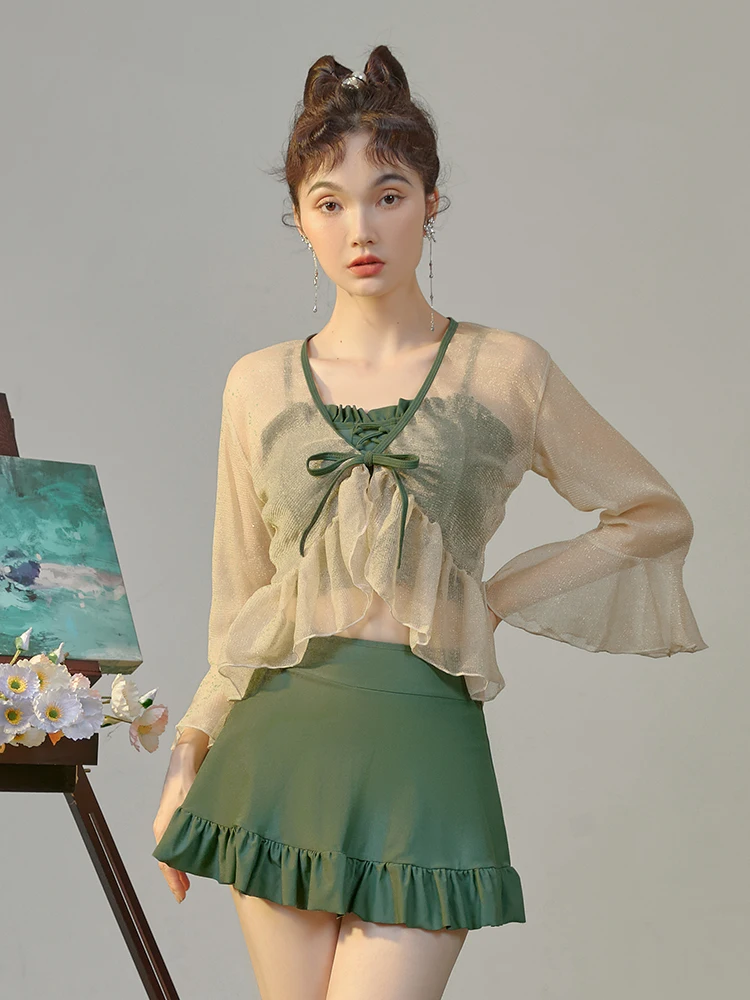 

Купальники Xu Su Su Onsen 2025: Новая коллекция, консервативные модели, популярные у блогеров, с эффектом утяжки, женские, в стиле фейри, для пляжа и отдыха