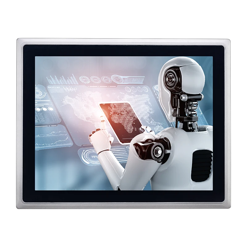 Industrial Embedded Panel Computer 12.1 Inch IP65 Waterproof Touchscreen All In One PC With RS232 RS485 Dual LAN 4 USB Windows L