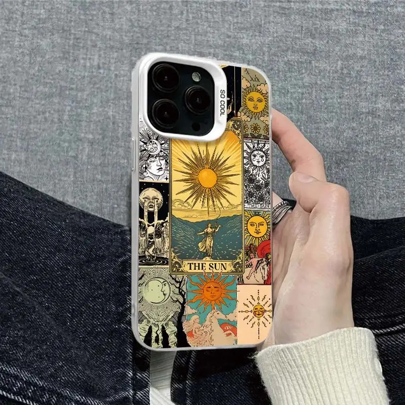 Матовые лазерные чехлы для телефонов Sun God для iPhone 16 Pro Max 11 12 13 14 15 Pro XS X XR 7 8 15 Plus SE 2020 Противоударный чехол-бампер