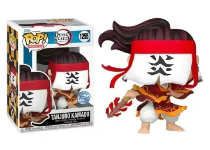 Funko Pop Demon Slayer Tanjuro Kamado1255 #   Figura de vinil brinquedos de ação figuras boneca brinquedos crianças coleção presentes de aniversário de natal