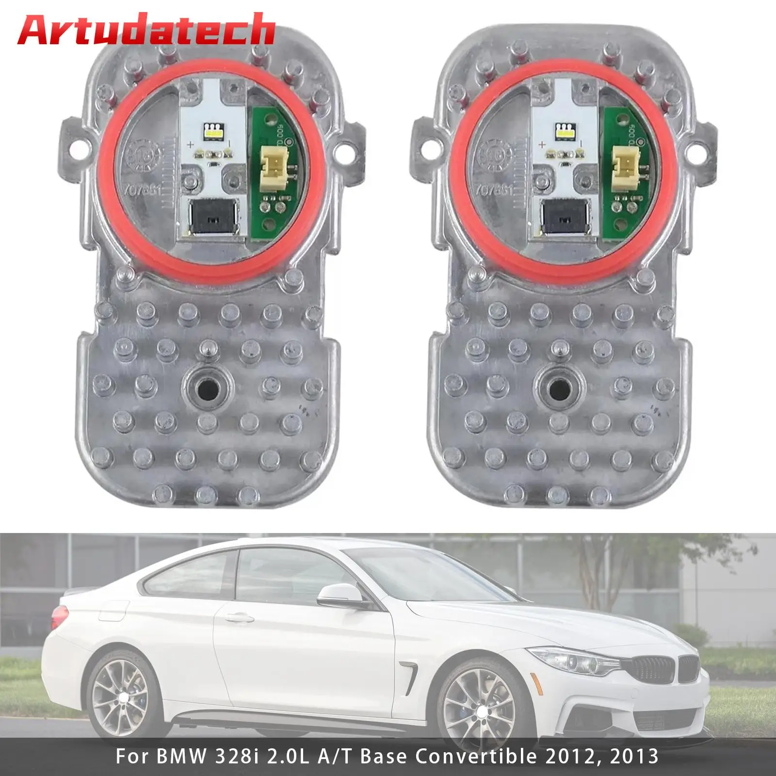 

Artudatech 2 шт. светодиодный светильник для фар, диодный модуль для BMW 428i 435i 2014-2016, автомобильные аксессуары