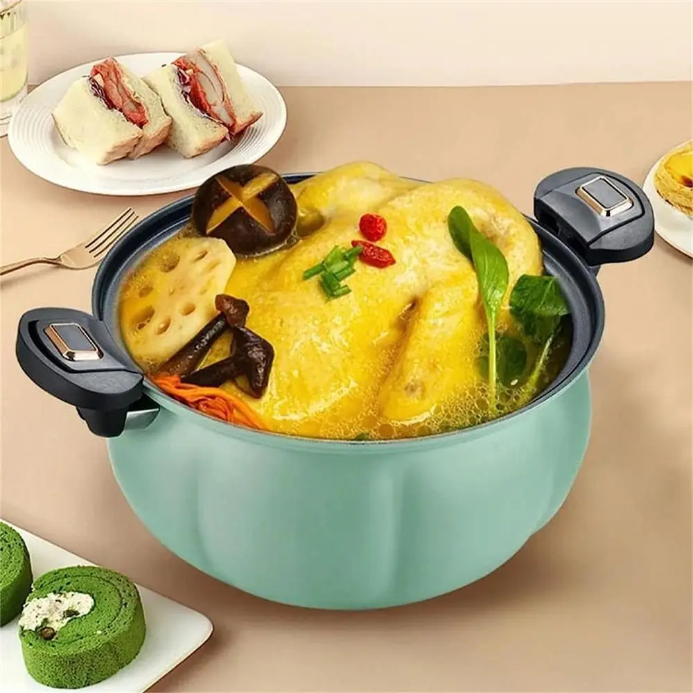 8L Pumpkin Micro Pressure Pot New Home Type Soup Pot Multifunctional Non Stick Pot Gas Stove Universal Soup Pot