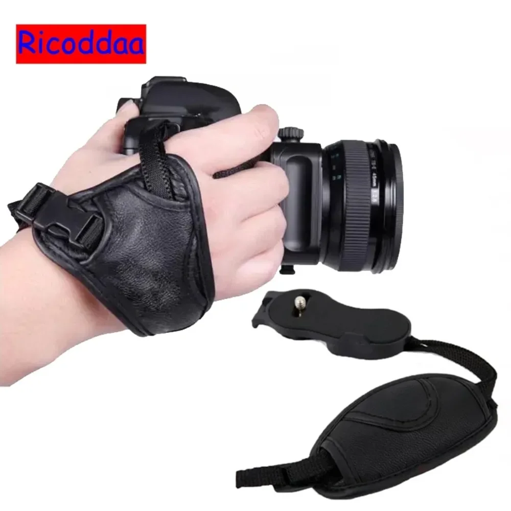 Camera Leather Hand Grip For Canon EOS 700D 650D 60D 70D 6D 5D2 5D3 For Nikon D750 D600 For Sony Olympus Wrist Strap Accessories