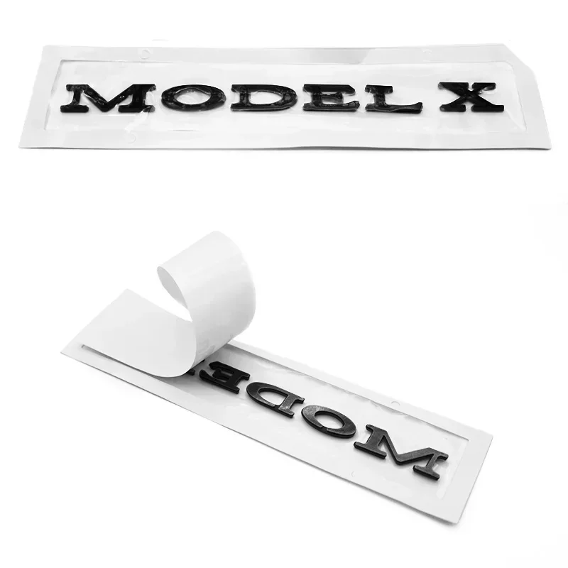 1 قطعة شارة شعار تصفيف السيارة ل تسلا نموذج 3 نموذج S نماذج Y X ABS ثلاثية الأبعاد الخلفي الجذع الجسم شعار ملصق مائي تزيين الملحقات #5